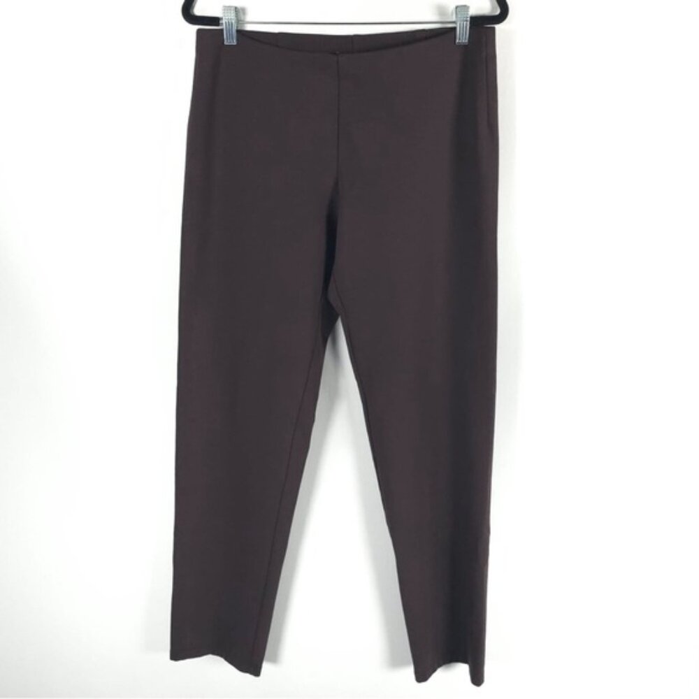 Eileen Fisher Imported Fabric Pull On Leggings Pants Rayon/Nylon/Spandex Medium